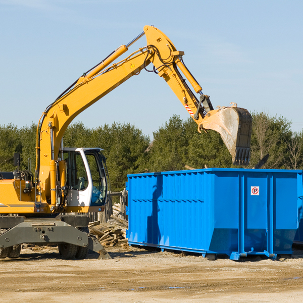 are there any restrictions on where a residential dumpster can be placed in Charlestown IN